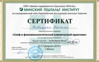 Селф в феноменологической клинической практике